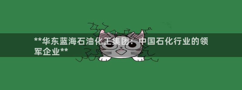 球盟会封号：**华东蓝海石油化工集团：中国石化行业的领
军企