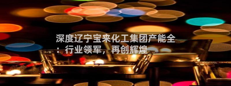 球盟会在线网站：深度辽宁宝来化工集团产能全
：行业领军，再创